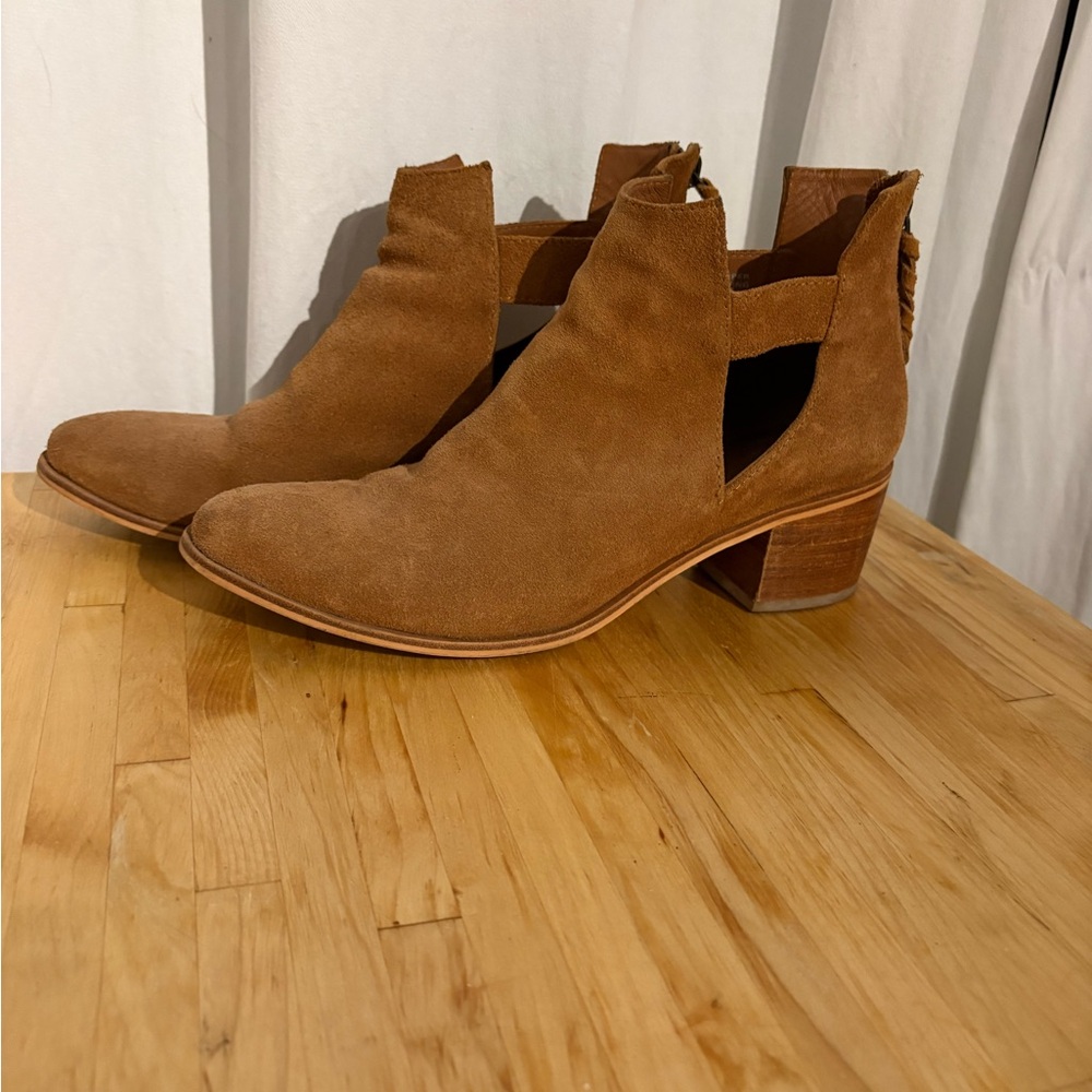 Brown Suede Ankle Boots